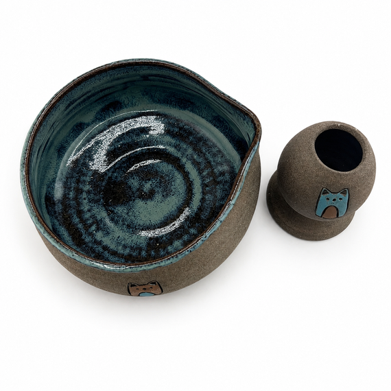 Ceramiczny Zestaw Matcha Tea Set Handmade w pudełku na prezent