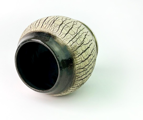 Matero ceramiczne do yerba mate Spękana Ziemia, rękodzieło, 250 ml. 
