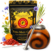Yerba Mate Zestaw Energia Guarana Na Pobudzenie Siła Brazylii 0,5kg 500g