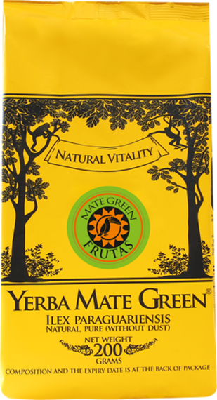 WYPRZEDAŻ - Yerba Mate Green FRUTAS 200 g - uszkodzone opakowanie