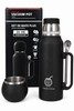 Termos SET DE MATE PLUS Black YERBA MATE 1,3 L + TYKWA + BOMBILLA
