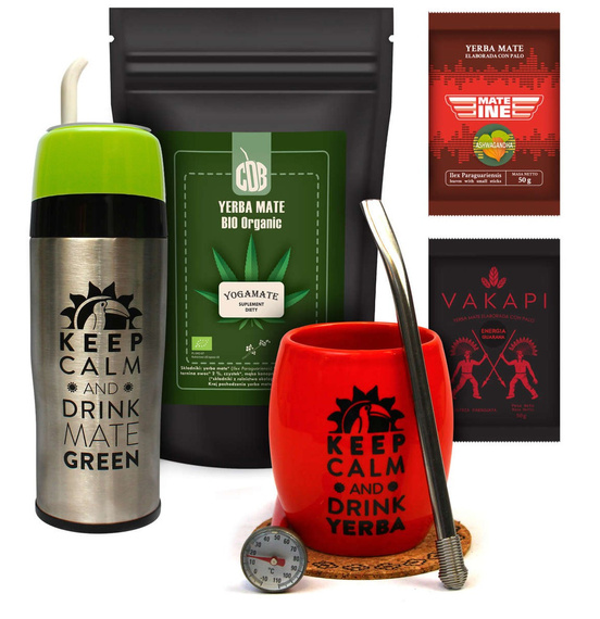 Zestaw Yerba Mate 500g Organic Energia + Yerbomos