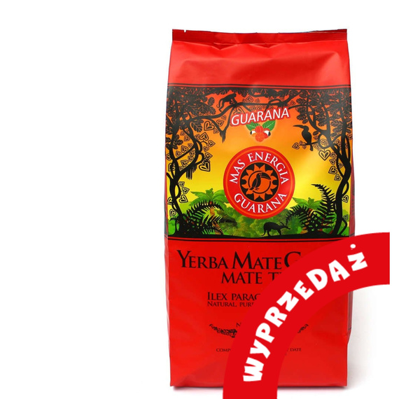WYPRZEDAŻ - Yerba Mate Green MAS ENERGIA GUARANA 200 g - lekko uszkodzone opakowanie
