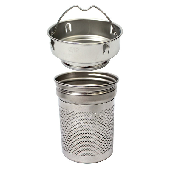 Termos 8.0 czarny - z dużym sitkiem, termometrem i wyświetlaczem LED do yerba mate, kawy, herbaty 800ml 
