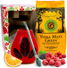 Zestaw w pudełku ŚWIĄTECZNYM z Yerba Mate Green Frutas 400g + Matero Hoja Red + Bombilla Liza