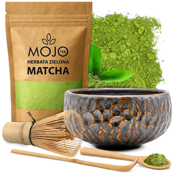 ZESTAW PREZENTOWY 5 SZT DO HERBATY MATCHA ZESTAW DO PARZENIA MATCHY ŁYŻKA + GRATIS yerba
