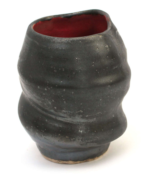 Matero ceramiczne toczone na kole "Pogniecione" ok. 250 ml