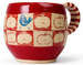 Ceramiczny kubek ręcznie robiony "Sad jabłkowy" 450ml