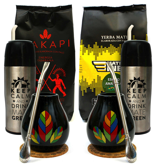 Zestaw Yerba Mate 2x 500g Yerbomos tykwa bombilla