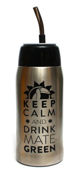 WYPRZEDAŻ Yerbomos 4.0+ Black 580 ml Mate Green z metalowym ustnikiem - odfoliowany