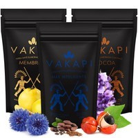 Zestaw Yerba Mate Vakapi Owocowe 3x500g 1,5kg - Z ROLKI 50g el pajaro guarana
