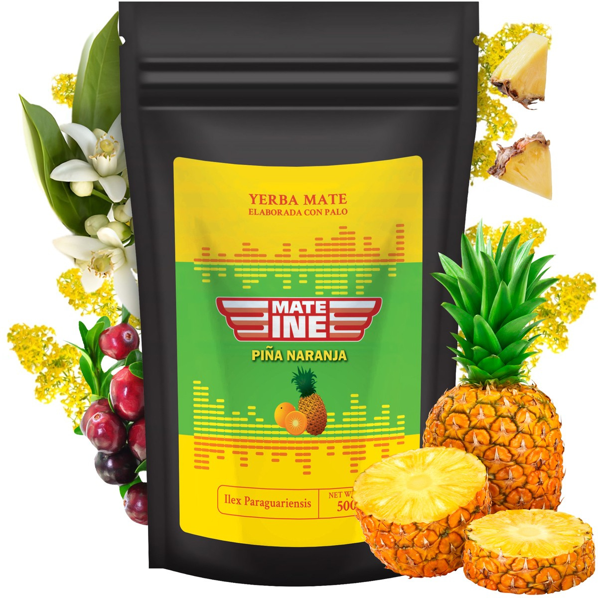Yerba Mate Mateine Pina Naranja (doypack), 0.5 kg