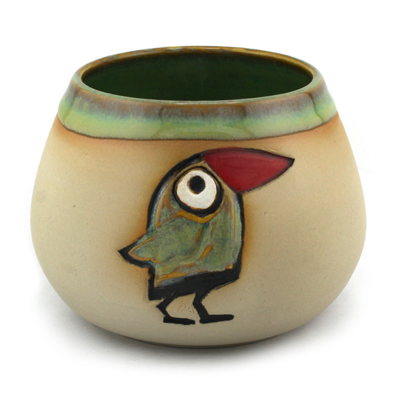 Matero ceramiczne toczone na kole Wrona 280-360 ml 