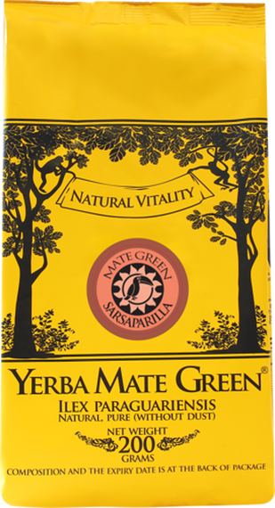 WYPRZEDAŻ Yerba Mate Green SARSAPARILLA 200g - ostatnie sztuki
