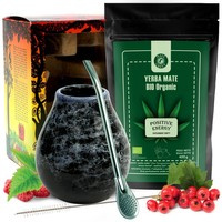 Zestaw startowy Organic - Bombilla + Matero + Yerba Mate SLIM FIT