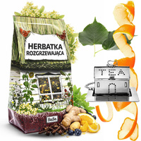 Herbatka Rozgrzewająca 100g w zestawie z metalowym zaparzaczem