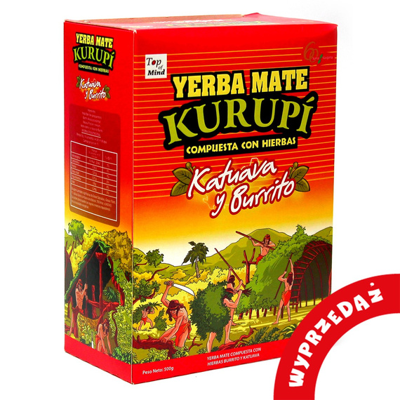 WYPRZEDAŻ - KURUPI KATUAVA Yerba Mate 500 g - USZKODZONE opakowanie