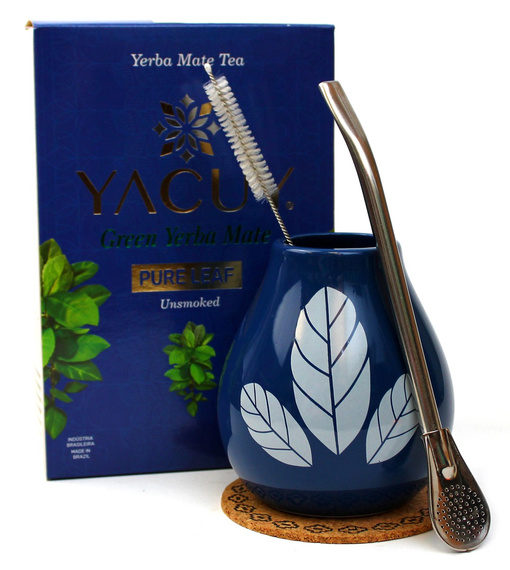 Zestaw Yerba Mate Yacuy Pure Leaf 500g unsmoked