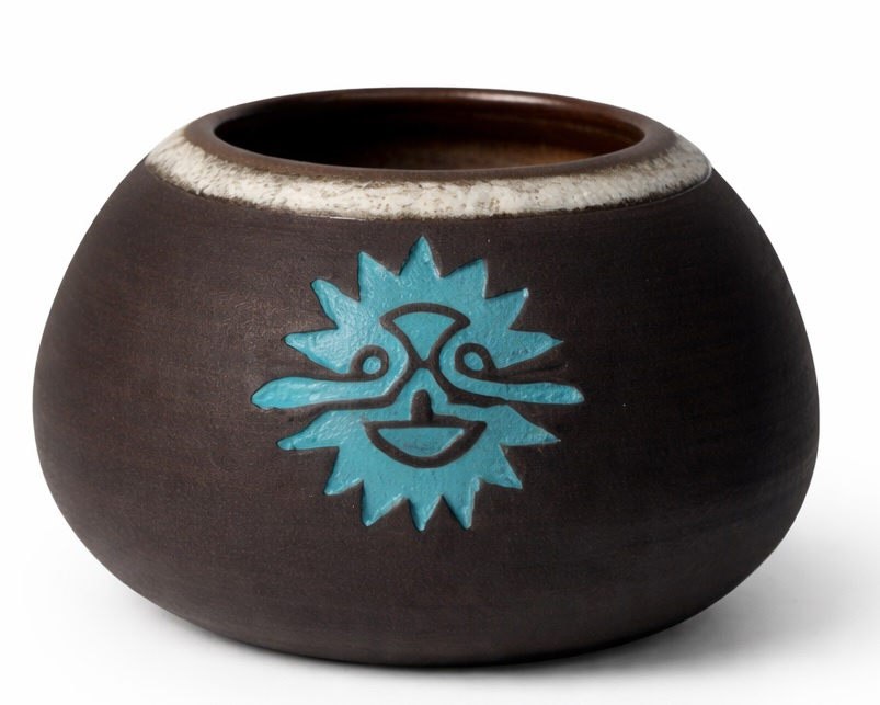 Naczynko do yerba mate "Laguna" toczone na kole, ceramika handmade 200ml, 0.25 kg