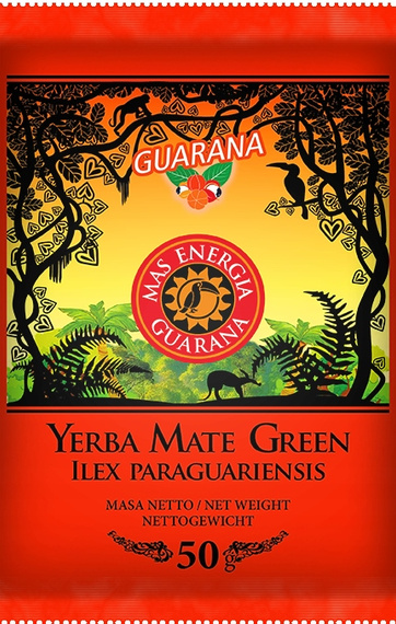 Yerba Mate Union Hierbas Serranas 500g miętowa + Mas Energia Gauarana 50 g 