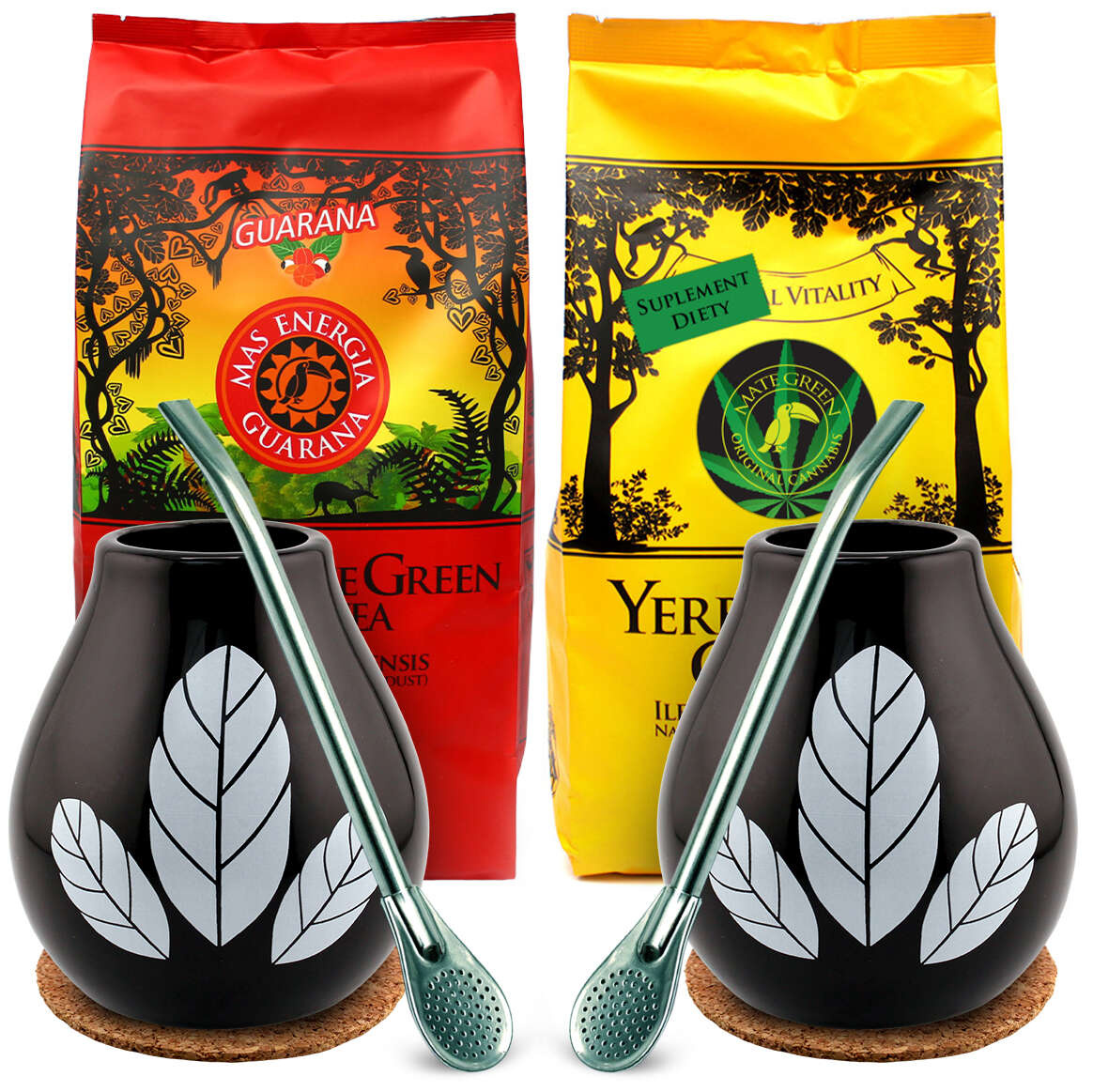 Zestaw Yerba Mate Green Guarana Cannabis dla Par, 1.24 kg