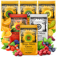 Zestaw Yerba Mate Green Limon Energia Guarana 1kg 5x200g + 200g GRATIS