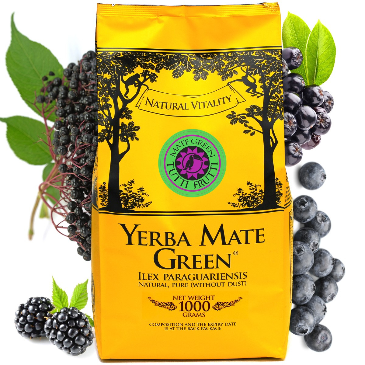Yerba Mate Green TUTTI FRUTTI, 0.05 kg