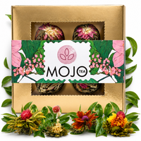 Zestaw Herbat Kwitnących 4 szt Gold Box Prezentowa Herbata