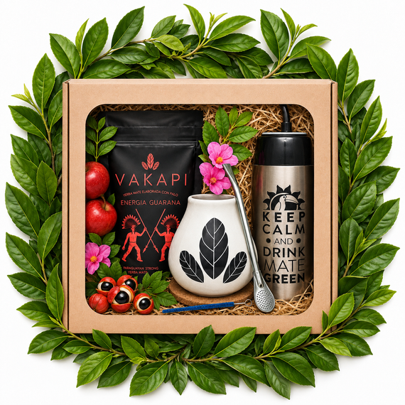Zestaw NA PREZENT Yerba Mate Vakapi Energia Guarana 0,5kg 500g Yerbomos 4.0