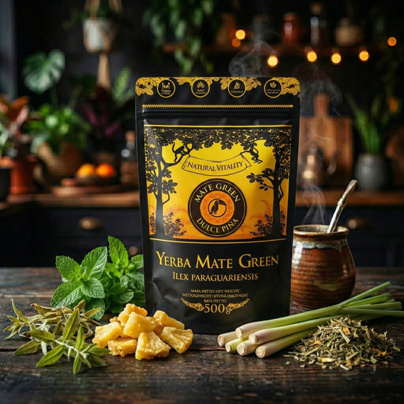 WYPRZEDAŻ - Yerba Mate Green Ananas Terere - 500 g - uszkodzone opakowanie