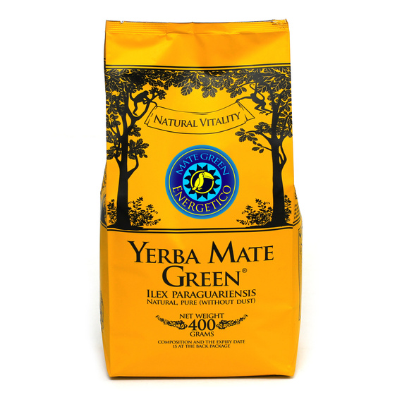 WYPRZEDAŻ - Yerba Mate Green Energetico Ananasowa z Guaraną  400g - uszkodzone opakowanie