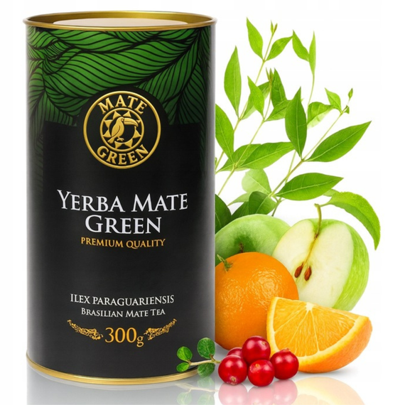 Yerba Mate Green FRUTAS 300g TUBA Premium