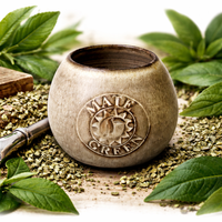 Naczynko do yerba mate TOFI toczone na kole, ceramika handmade  300-350 ml