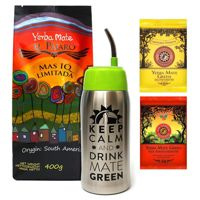 Zestaw Yerba Mate El Pajaro Mas IQ 400g + próbki 100g Yerbomos 4.0