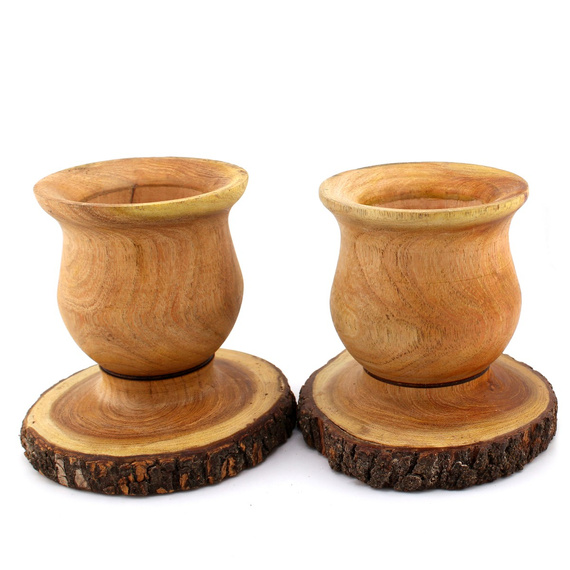 Drewniane matero do yerba mate z aromatycznego drewna Nandubay