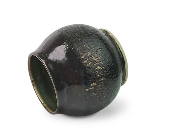 Matero ceramiczne do yerba mate Spękana Ziemia, rękodzieło, 250 ml. 