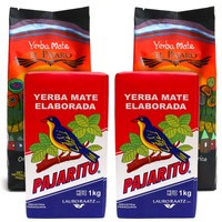 Yerba Mate Pajarito Elaborada Con Palo 4x1kg 4kg