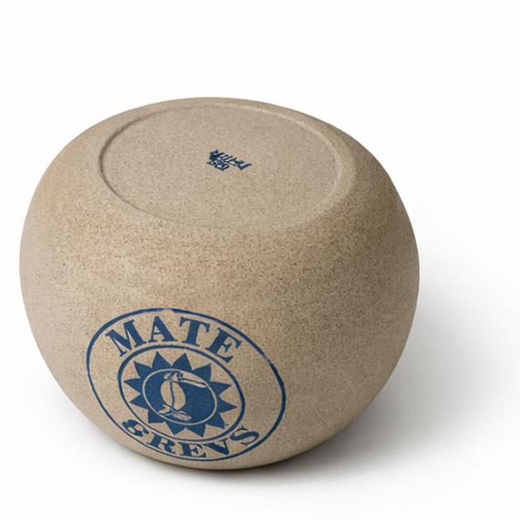 Naczynko do yerba mate BLUE BIRD toczone na kole, ceramika handmade  320-350 ml