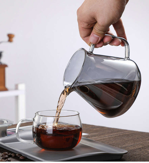 Zestaw do zaparzania kawy - szklany dzbanek Dripper 600 ml