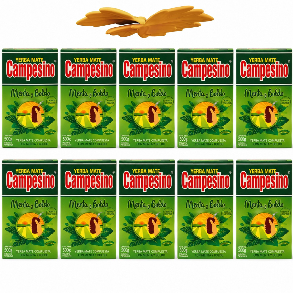 CAMPESINO MENTA y BOLDO Yerba Mate 10x500g, 5 kg