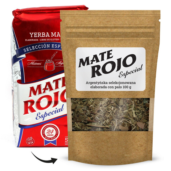 Argentyńska Yerba Mate ROJO Especial 100g Elaborada