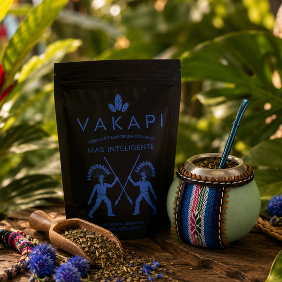 Yerba Mate Vakapi Mas Inteligente 500g Tykwa Capybara Bombilla Zestaw