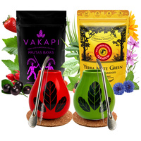 Zestaw Prezentowy Yerba Mate Matero Bombilla DLA DWOJGA z Najlpszymi Mate 