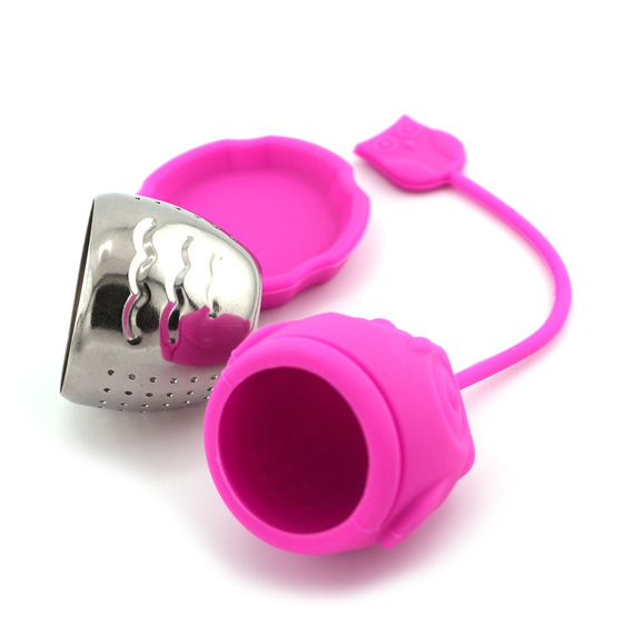 Zaparzacz do herbaty Sówka z podstawką