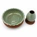 Ceramiczny zestaw do przygotowania herbaty Matcha - Miseczka i Podstawka pod Chasen 