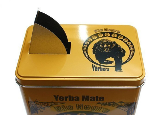 Zestaw Yerbera puszka na susz i Mocna Yerba Mate Rio Negro 400g