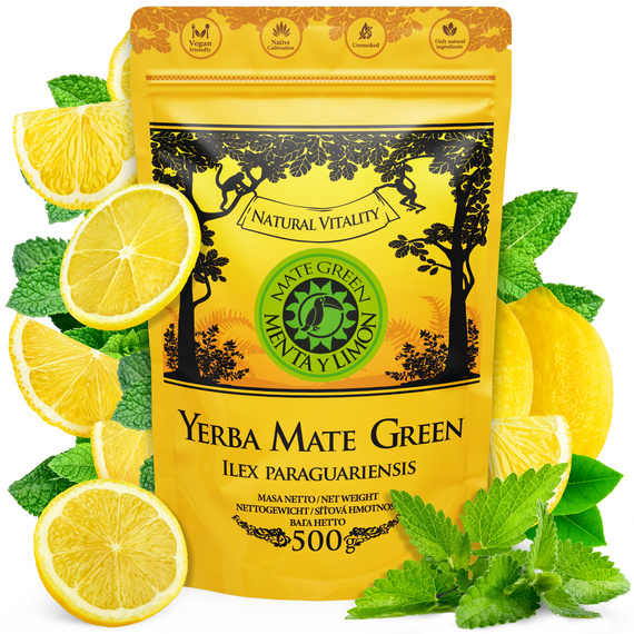 Energetyczny zestaw yerba mate: YerbomoX Gaucho Cebar + Mate Green Menta Limon 500g