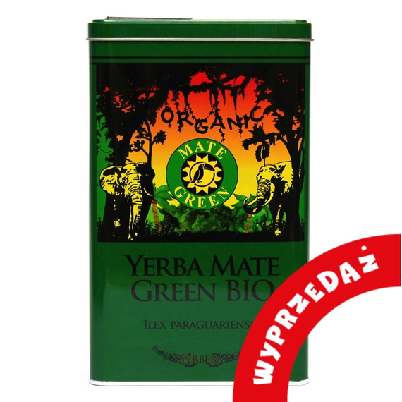 WYPRZEDAŻ Yerbera Puszka Mate Green BIO - niewielkie odkształcenia / rysy