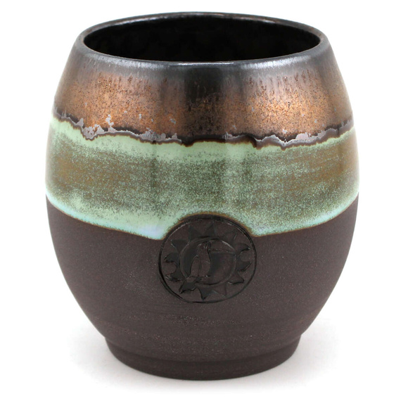 Matero ceramiczne toczone na kole Mate Green ok. 330 - 400 ml
