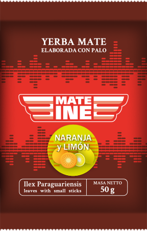 Yerba Mate Mateine Naranja y Limon